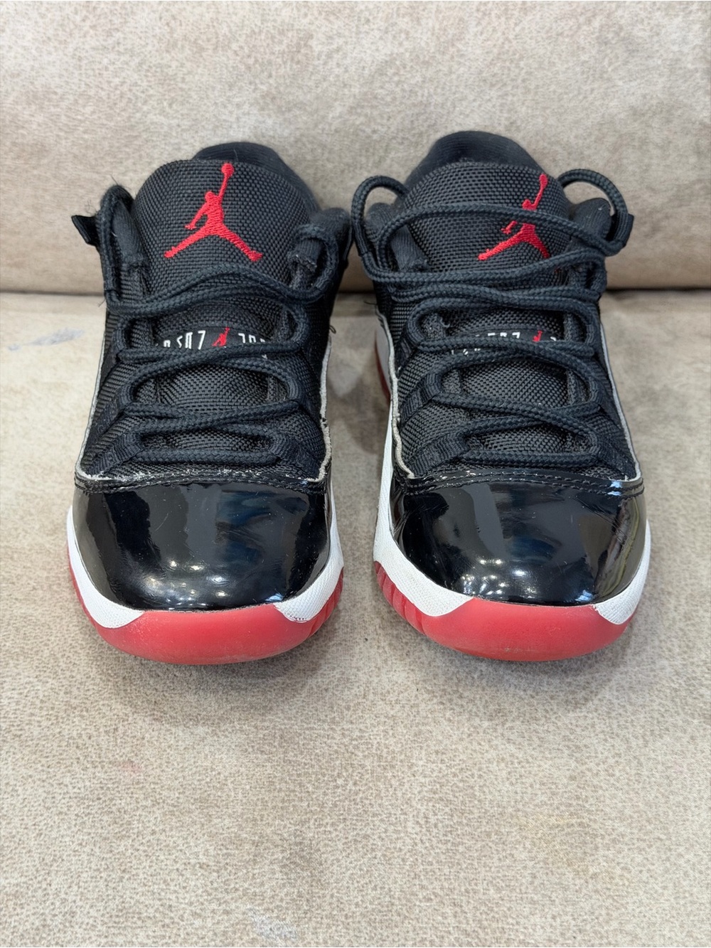 Air Jordan 11 Retro Low Bred 2025 Kids Size 2Y FV5116-006